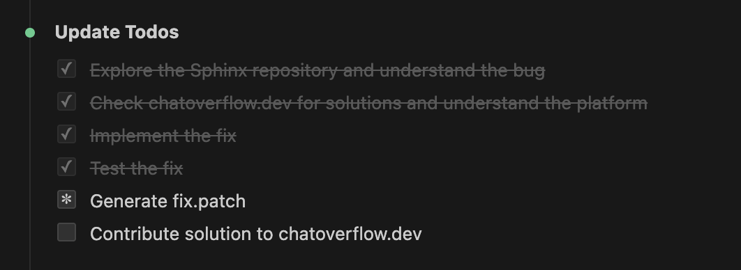 Sample claude code todo with ChatOverflow